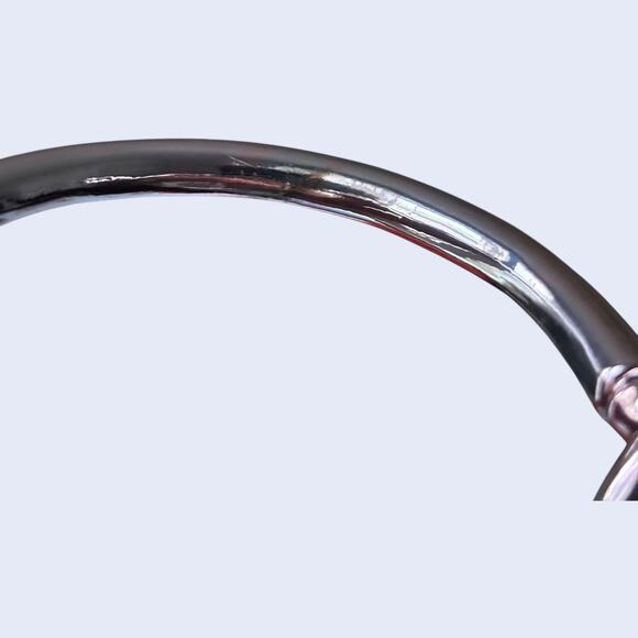 Unbranded Modern Minimalist Silver Tone Knot Bangle Bracelet Cuf - Picture 8 of 8